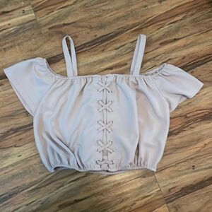Light pink crop top for nice occasions